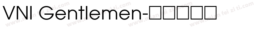 VNI Gentlemen字体转换